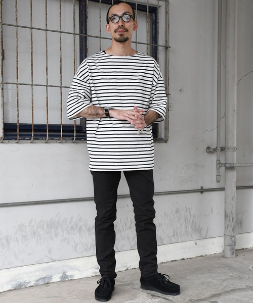 メンズ ワイド キャロット ボンタン パンツ ワンフォークロージング 1111clothing ワイドカーゴパンツ