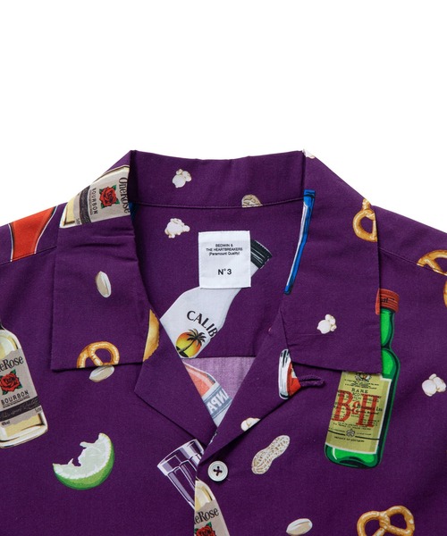 シャツ ブラウス L/S OPEN COLLAR ALOHA SHIRT ”ROGERS L/S OPEN COLLAR ALOHA SHIRT BEDWIN THE HEARTBREAKERS，ベドウィン アンド