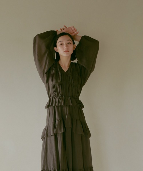 【新品タグ付き】Casafline コットンシフォンギャザードレス コットンシフォンギャザードレス | CASA FLINE公式通販 rumors