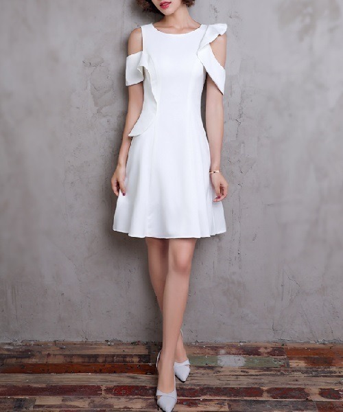 Ritomo De Ricco ドレス SALE オープンショルダーミニドレス
