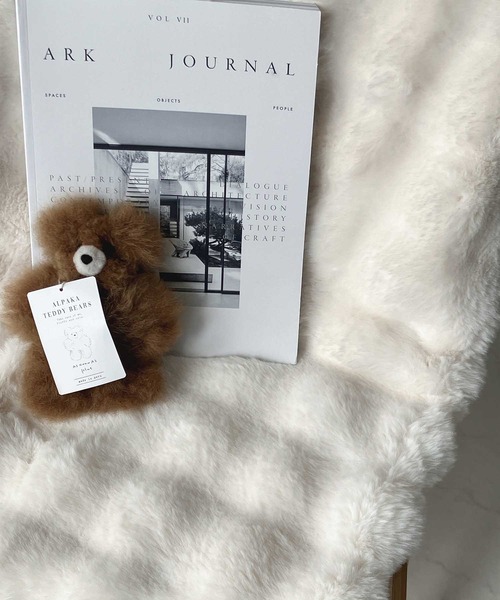 新品！　 Amuseables バケット　ふわふわ ASHEL 7cmボーダー2WAY毛布【シングル】ブランケット ふわふわ 洗える