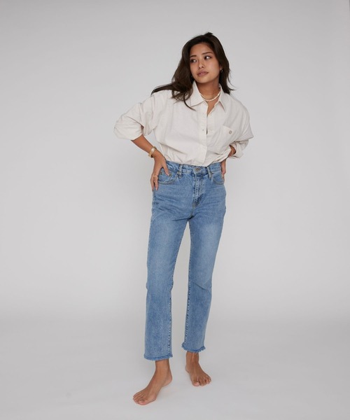 デニム・ジーパン OFF WHITE Women Denim Pants OWYA06AC99DEN0014500 BLUE woadblue ジーンズ デニム デニムパンツ 「157×WOADBLUE」HW