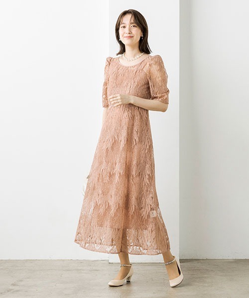 kaene ドレス 「kaene」スパンコール刺繍ドレス/ワンピース/結婚