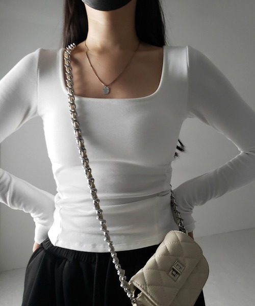 me+em select（ミームセレクト） tシャツ 「 裏起毛 ／ カップ付き