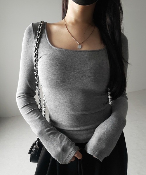 (取寄) エフピー ムーブメント レディース ゴー トゥ スムース スクエア ネック カミ FP Movement women Go To Smooth Square Neck Cami Washed Black me+em select（ミームセレクト） tシャツ SNSで話題！「 裏起毛