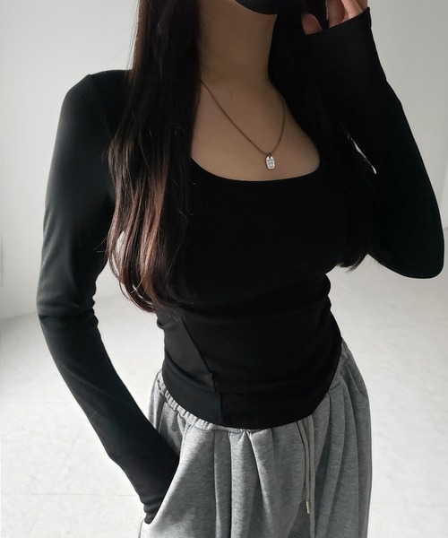 me カットソー me+em select（ミームセレクト） tシャツ SNSで話題！「 裏起毛