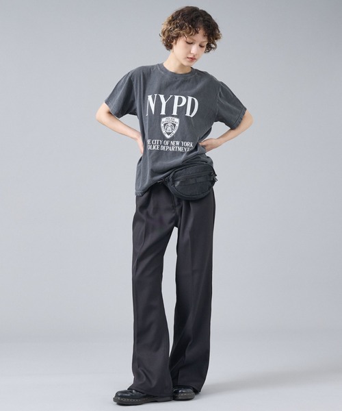 ワイドパンツ スラックス 「WEB限定」WRANGLER WRANCHER WIDE/ランチャー フレア ワイドパンツ メンズ レディースの画像