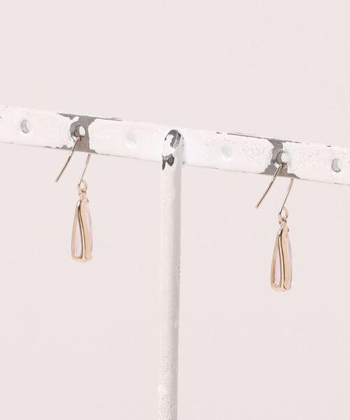 ESTELLE（エステール） ピアス K10 イエローゴールド ピンクアメジスト