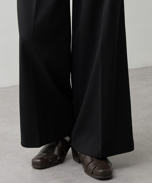 CALLNE サンダル 「CALLNE」Real Leather Squaretoe Gluca Heelsandal