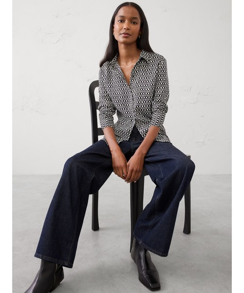 BANANA REPUBLIC ベロアシャツ MブラックVINTAGE 楽天市場】先染め 90s バナナリパブリック ブラック デニム 長袖
