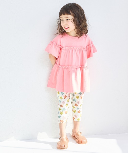 pairmanon（ペアマノン） レギンス スパッツ 無地 花柄 7分丈