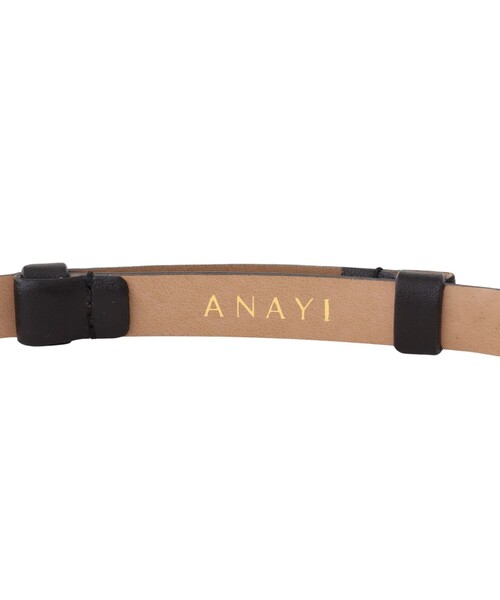 【新品未使用】ANAYI  アナイ　レディースベルト ANAYI ベルト ダブルバックルスライドベルト レディース