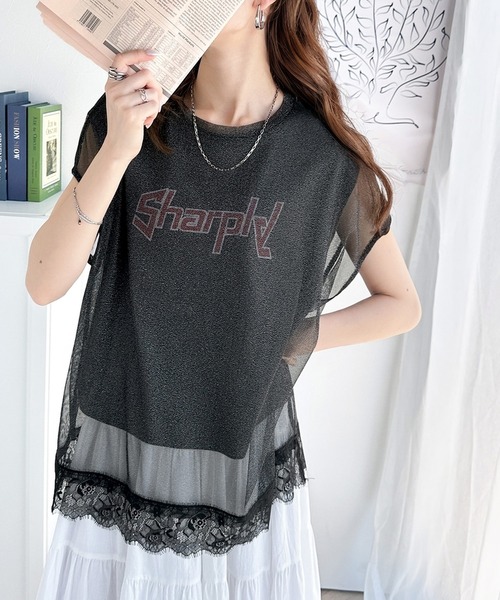 [ 洗える ] 裾チュールプリントTシャツ 楽天市場】【今だけ 送料無料 】 java ジャバ tシャツ