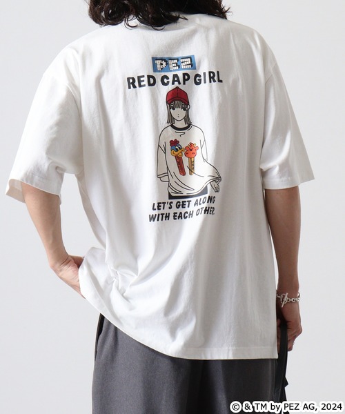 RED CAP GIRL（レッドキャプガール） tシャツ PEZ×REDCAPGIRL 天竺