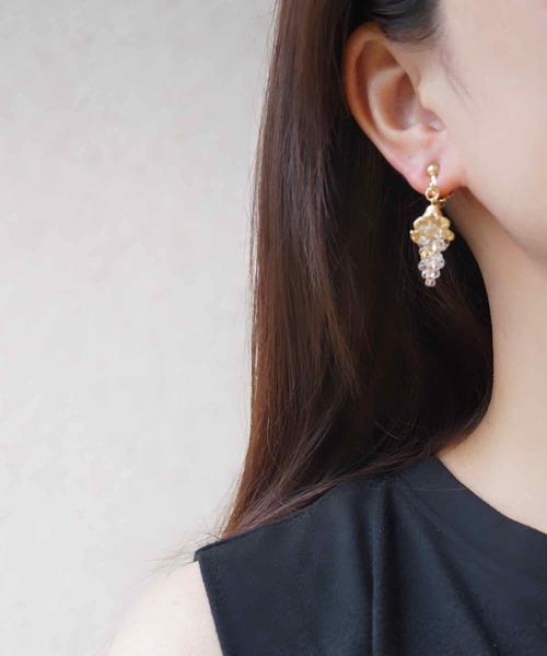 CERCA イヤリング saran jewelry/花のしずく レディース