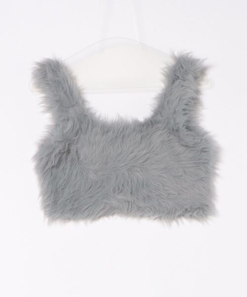 ベスト シャギーニットキャミソール レディース