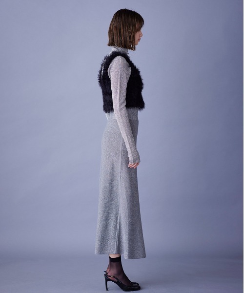 ベスト シャギーニットキャミソール レディース