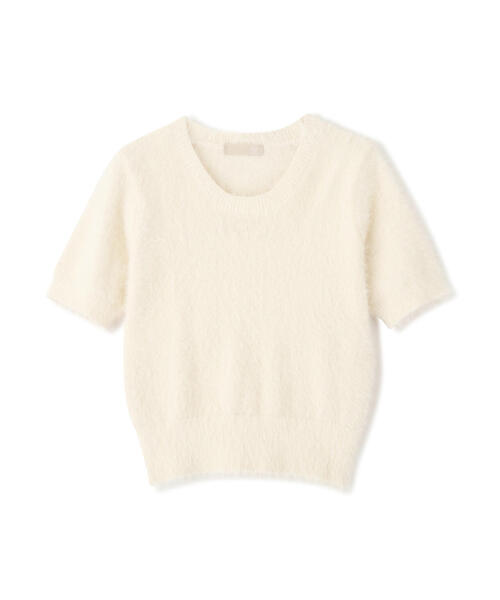シャギー半袖ニット 6色展開]シャギー半袖ニット | ファッション通販サイト NUGU