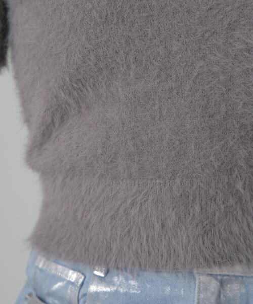 「 PARTY」 半袖ニット FREE ブラック レディース FREAK'S STORE ポロシャツ ポロ 限定展開 半袖 ポロ襟