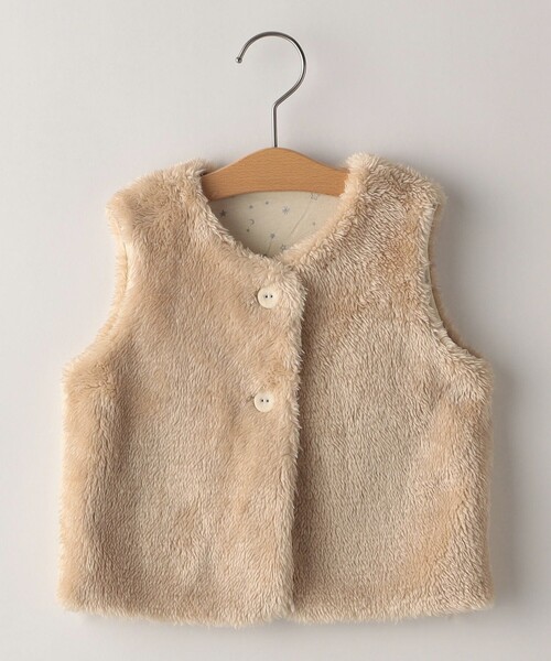 SHIPS（シップス） ベスト SHIPS KIDS:80〜90cm / フェイクファー