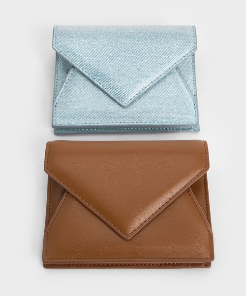 CHARLES & KEITH◆エンベロープ 長財布 スリム◆送料込 CHARLES ＆ KEITH 財布 Bosie ボシー エンベロープフラップ