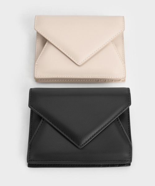 CHARLES & KEITH◆エンベロープ 長財布 スリム◆送料込 CHARLES & KEITH◇エンベロープ 長財布 スリム◇送料込