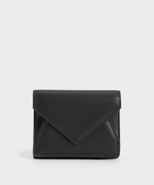CHARLES & KEITH◆エンベロープ 長財布 スリム◆送料込 CHARLES ＆ KEITH 財布 Bosie ボシー エンベロープフラップ