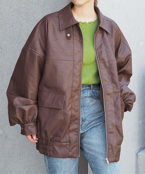 tiptop（ティップトップ） ブルゾン アウター 「ヴィンテージ加工