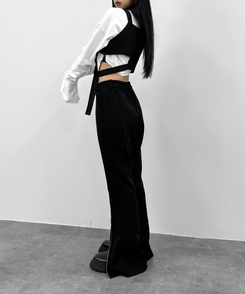 LVEU.（ラブユ） ベスト ジレ 「LVEU.」アシメデザインベストビスチェ