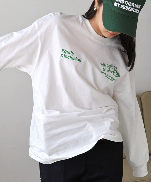MEDM Tシャツ 長袖 ワッフル 袖ロゴ プリント 男女兼用 MEDM Tシャツ 長袖 ワッフル 袖ロゴ プリント 男女兼用 (MR