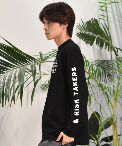 黒 長袖カットソー バックプリント SALTY CREW tシャツ SALTY CREW/ソルティークルー ロンT/長袖Tシャツ