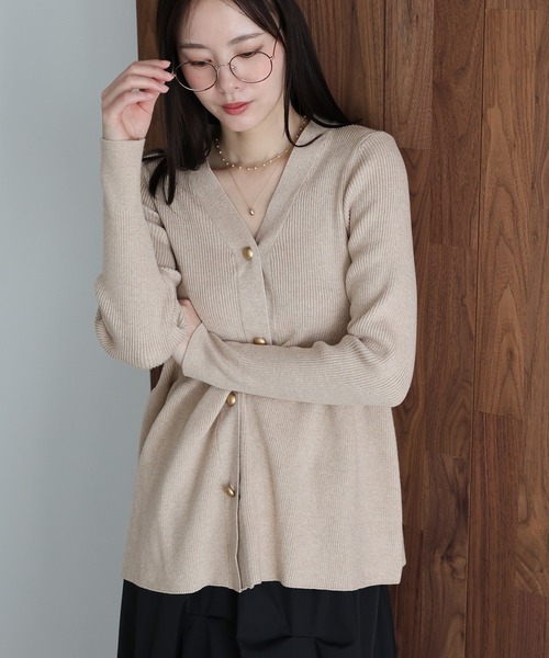 J by blue（ジェイバイブルー） カーディガン 「新色追加」ゴールド