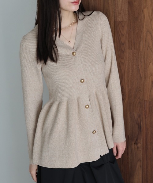 J by blue（ジェイバイブルー） カーディガン 「新色追加」ゴールド