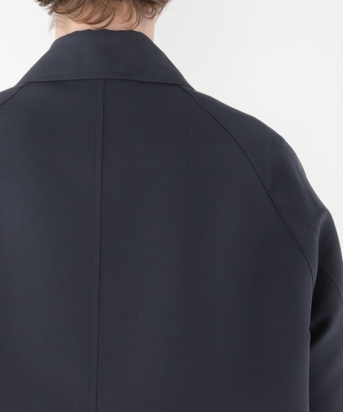 極美品　定価10万　ギャルリーヴィー　ウールコットンツイード バルカラーコート 極美品 ギャルリーヴィ ダブルインレーニット ノーカラーコート ウール