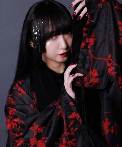 AXESーX コート ジャケット 花模様ジャガード羽織 メンズ