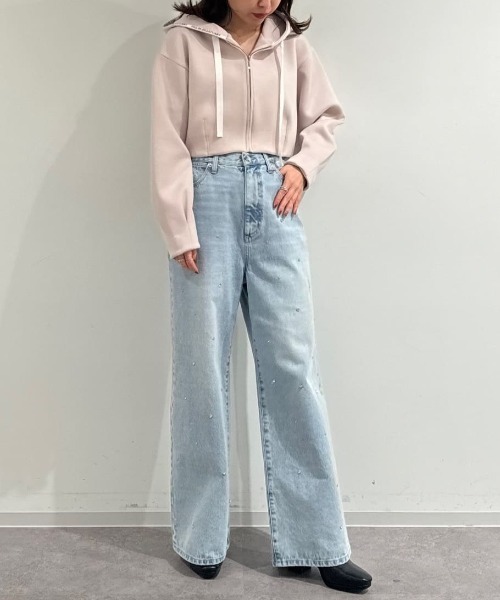 JILL BY JILL STUART シャイニーワイドデニムパンツ セール】◇シャイニーワイドデニムパンツ（デニムパンツ）｜JILL