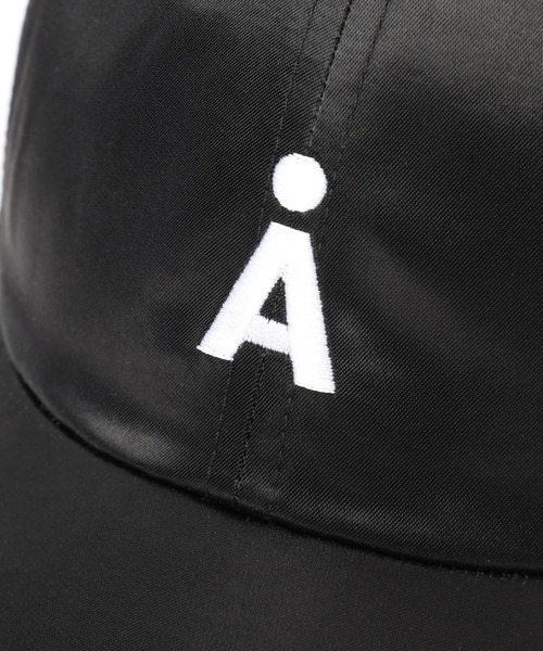 ALAND キャップ 帽子 「UNISEX」ALAND／AロゴサテンCAP レディース
