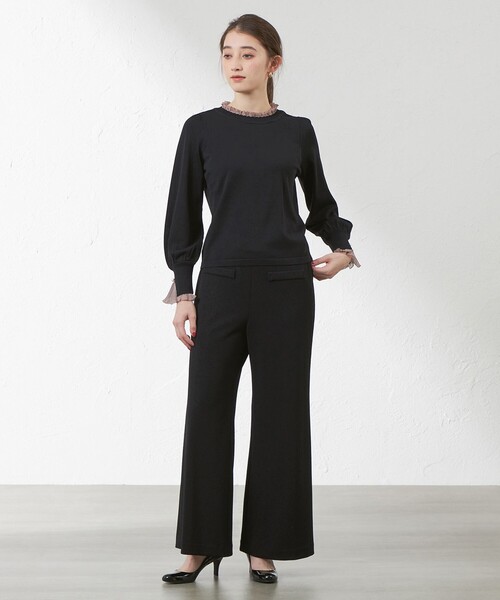 TO BE CHIC（トゥー ビー シック） パンツ ジョーゼットジャージ