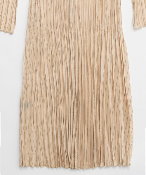 ドレス ランダムプリーツレースアップドレス / Random Pleat Lace-up Dressの画像
