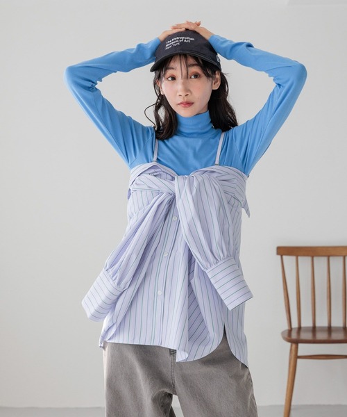 LOWRYS FARM（ローリーズファーム） ブラウス シャツ ストライプ