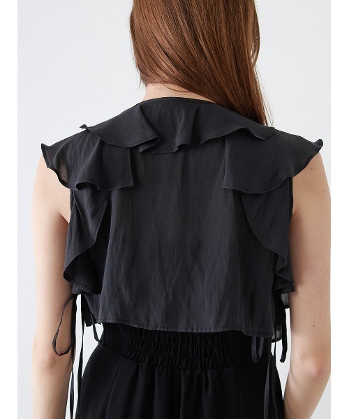 1o.uzu.o2 SNIDEL ラッフルボレロコンビネゾン スナイデル SNIDEL ラッフルボレロコンビネゾン （BLK