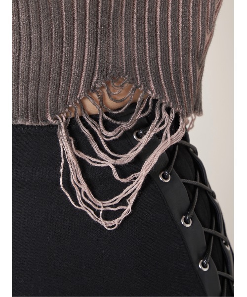 Darich ニット セーター スプレーデザインニットトップス