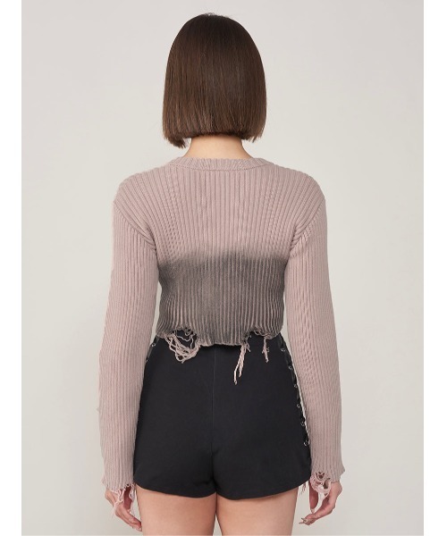 Darich ニット セーター スプレーデザインニットトップス