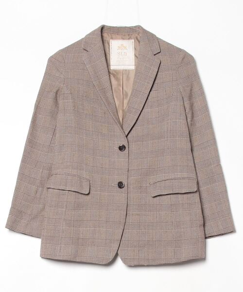 SLOBE IENA（スローブイエナ） チェック柄テーラードジャケット