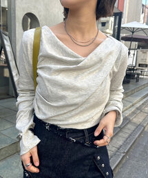 セール】【5日間限定価格！】オフショルロングTシャツ※EC限定