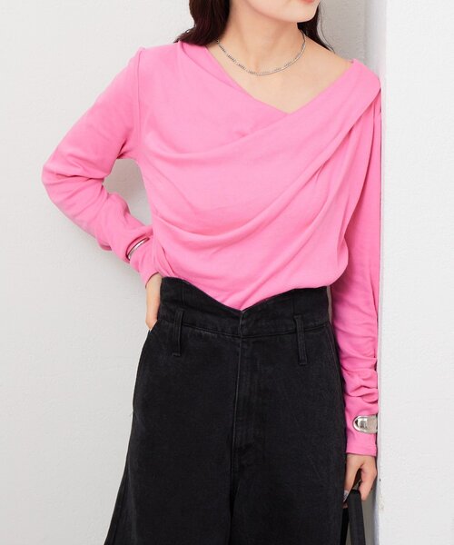 mystic 未使用　オフショルロングTシャツ　2点セット 人気シリーズ/追加決定！】オフショルロングTシャツ | mystic