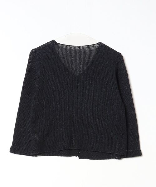 「TEVALT」 ニットカーディガン 38 ネイビー レディース_画像2