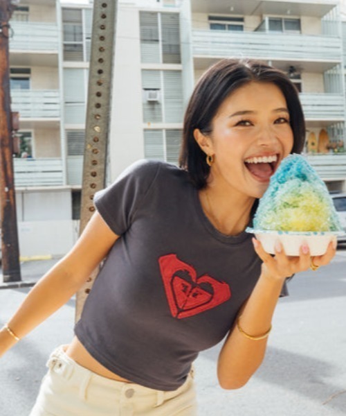 ROXY tシャツ 「ミニTシャツ」ROXY x NANAHA ちびTシャツ