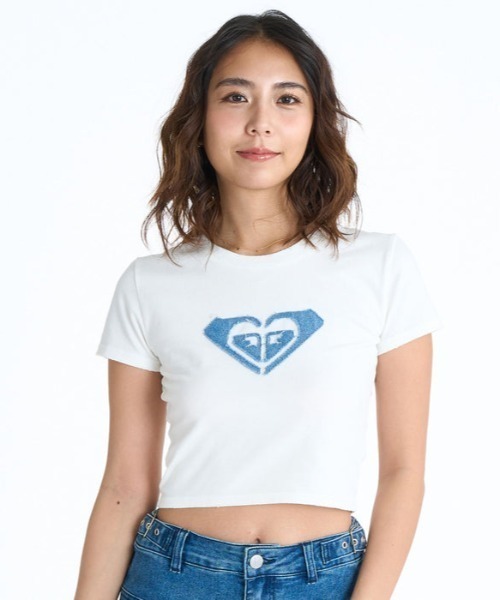 ROXY 古着 Tシャツ Y2K チビT ROXYTシャツ ROXY tシャツ 「ミニTシャツ」ROXY x NANAHA ちびTシャツ