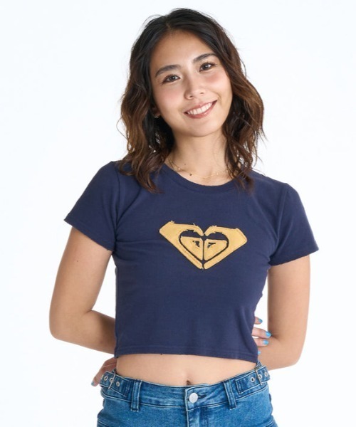tシャツ 「ミニTシャツ」ROXY x NANAHA ちびTシャツ RST252604T レディース ROXY tシャツ 「ミニTシャツ」ROXY x NANAHA ちびTシャツ